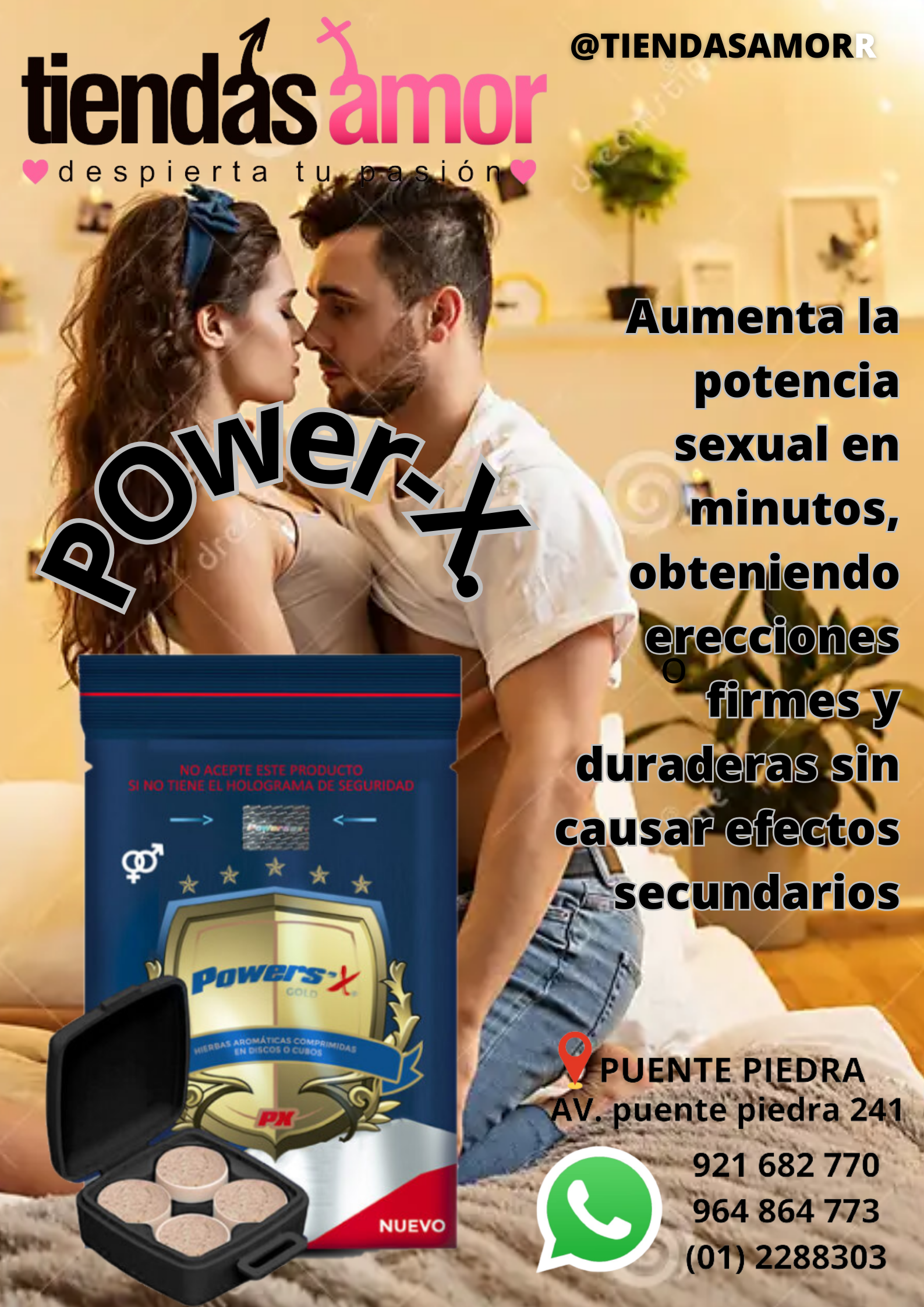 Power sex x - potenciador natural - cont. 4 pastillas